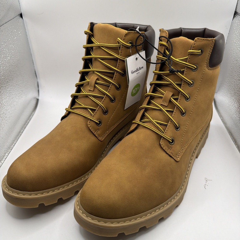 Men's Tahoe Lug Sole Boots - Goodfellow & Co Tan 10.5